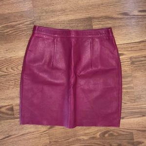 American Apparel GENUINE Leather skirt
